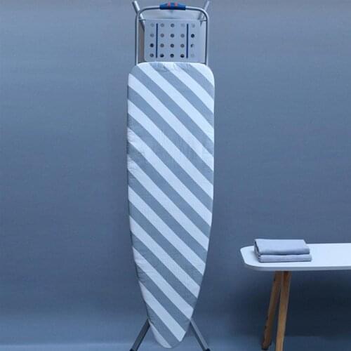 1pc Sponge Cloth Cover Cotton Heat Resistant Ironing Board Cover (Grey White)