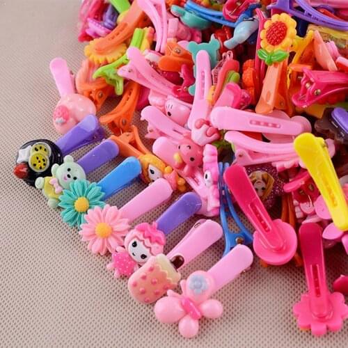 10pieces random color Colorful Kids Hair Clips Hairpins Girls For Baby Hair Accessories Gi Sale TYPE O9C6