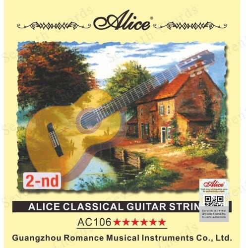 10 Pcs Single Nylon Classical Guitar 2 Strings (B-2nd 0.325 inch) Clear Nylon Tie End (Not Strings Set)