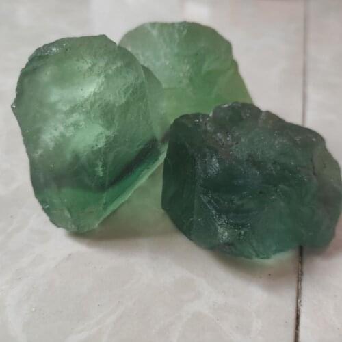 200g Natural Crystal Green fluorite Tumbled Stone Rock Quartz Rough Minerals Specimen Reiki Decor