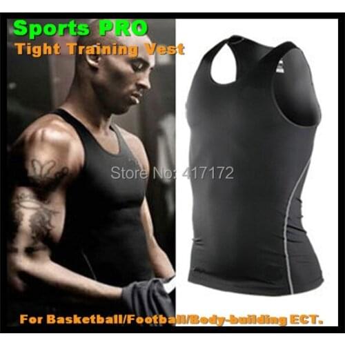 200pcs!High Flexibility Body Compression Base Layer PRO Tight Vest Thermal Under Tank Top Tees Thermal Under Bottoming Underwear