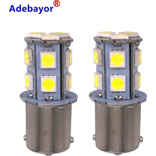 300PCS 1156 13 SMD Ba15s LED Bulb 5050 12V P21W Car Turn light Signal Super Bright White