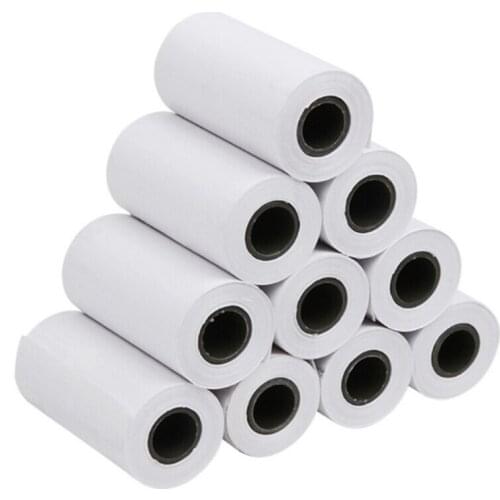 5 Rolls Printable Sticker Paper Roll Direct Thermal Paper With Self-adhesive 57*30mm For PeriPage A6 Pocket PAPERANG P1/P2