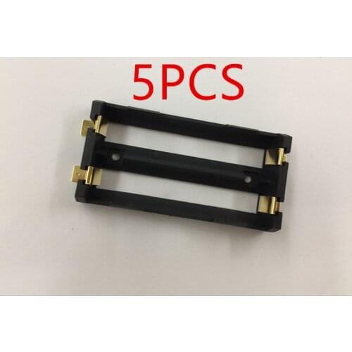 5Pcs/lot 2 X 18650 Battery Holder SMD SMT High Quality Battery Box With Bronze Pins TBH-18650-2C-SMT