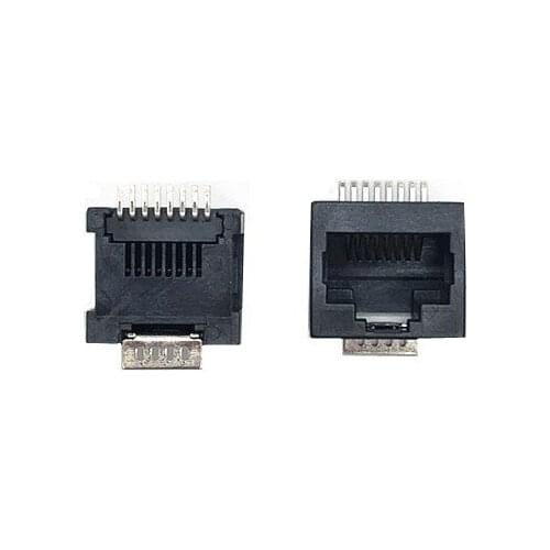 5pcs SMD RJ11 Socket 6P6C Seat RJ11 Phone Jack Female Crystal Head Socke 180 degrees Vertical 6P6C Telephone Connector