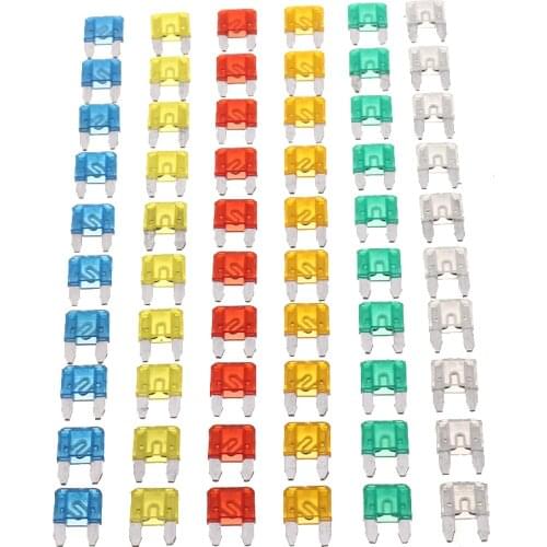 60pcs Auto Car Truck Mini Blade Fuses 5A 10A 15A 20A 25/30A Assortment Mixed Sets