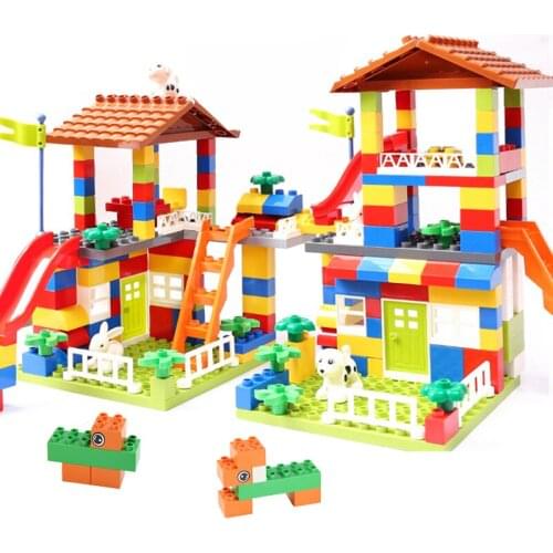 89pcs Big Size Building Blocks Compatible with Brand Blocks DIY Playground Bricks Children Amusement Park Blocks Brick Sets Toys