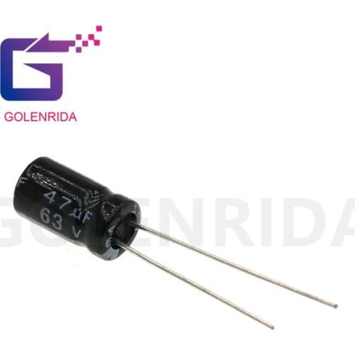 20PCS Electrolytic capacitor 63V47uF 6.3*11mm aluminum electrolytic capacitor 47uf 63v