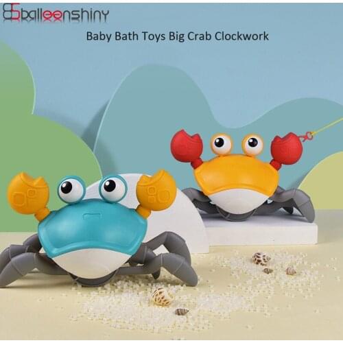 BalleenShiny Children Bathing In Water Toy Crab Bathroom Toys Summer Gifts For Kids Amphibious Rich Colors Safe Material Baby