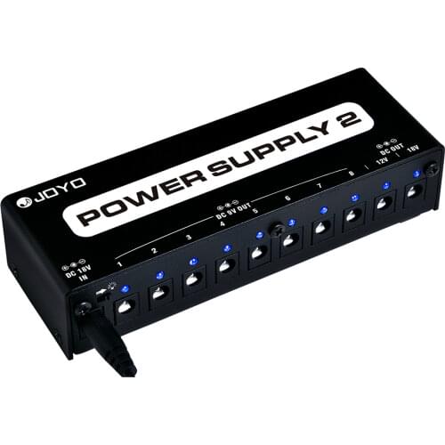 JOYO JP-02 Guitar Power Supply Guitar Pedal Power Supply for Effect Pedal with Adapter Guitar Pedal Effect Power Supply