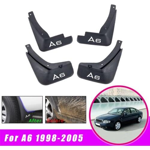 Car Mud Flaps For Audi A6 C5 Sedan 1998 1999 2001- 2005 Fender Splash Guards Mudguard Mudflap Accessories 4pcs