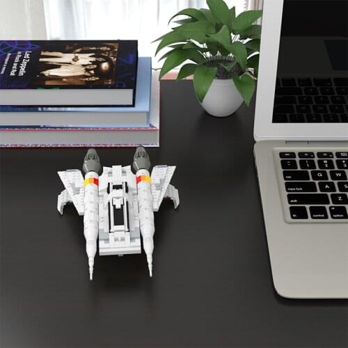 Buildmoc TV Show City Space Starfighter Ship Fighter 548PCS MOC Model Building Blocks Toys for Children DIY Space Toy Kids Gifts