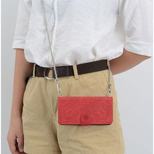 Cross Shoulder Strap Chain PU Leather Card Wallet Case for Xiaomi Mi 9 8Lite Mi A3 Redmi Note8 Note7 Pro Redmi 7 7A Flip Cover