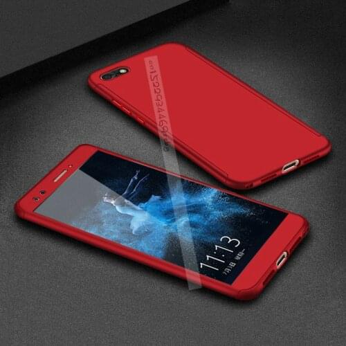 360 Degree Full Cover Cases For Huawei Honor 7A Case 5.45 Phone Case For Huawei Honor 7A Honor7A Dua-L22 Cases Tempered glass