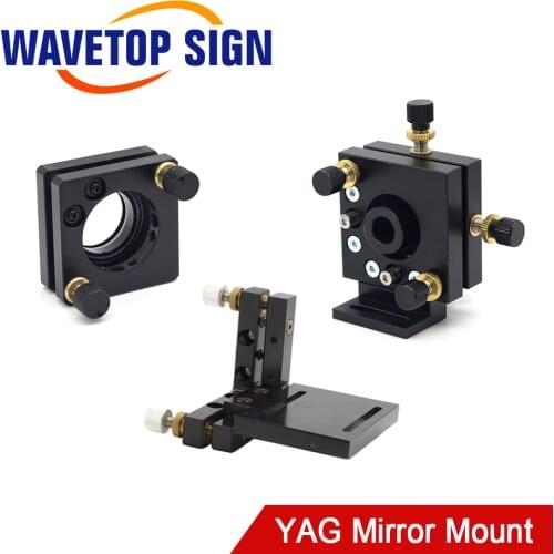 WaveTopSign Laser Mark Machine Mirror Holder 2D Mounts Q-Switch Holder Mirror Holder 20x5mm 4D Holder use for Red Light 12x36mm