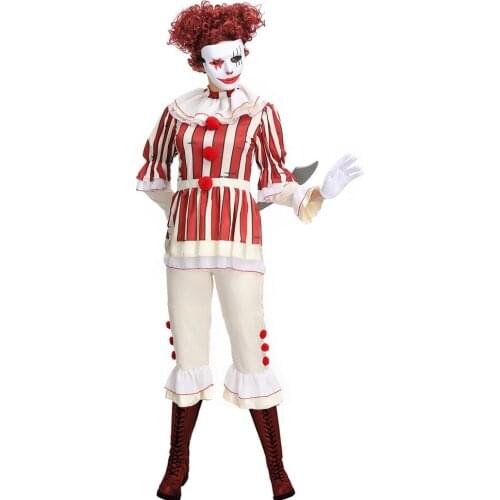 IT 2 Pennywise Clown Cosplay Costume Stephen King It Costume Dress For Adult Women party dress