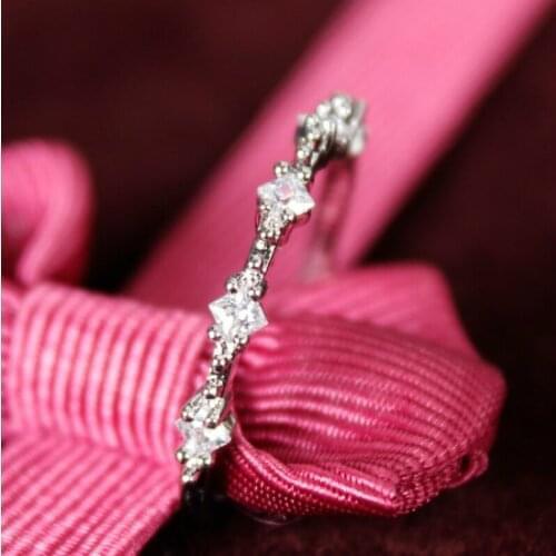 Daily Jewelry Tiny Shininy Cubic Zirconia Copper Ring Female 2018 Delicate Bijoux Femme Fashion Accessories Anel Aneis