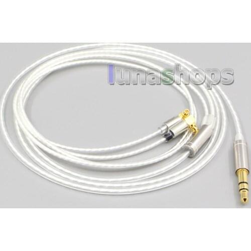 LN006525 7N Silver Plated 90 Degree L Shape MMCX Earphone Cable For Final Audio F7200 F4100 F3100