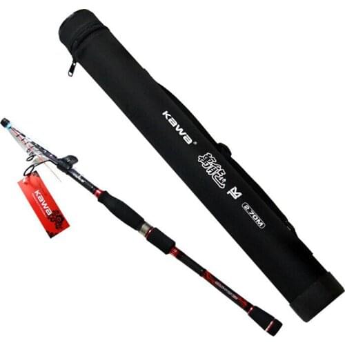 KAWA Carbon lure rod rock fishing rod 2.1/2.4/2.7meters fishing rod Universal rod tube