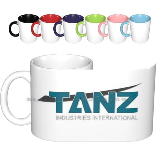 Tanz Industries Logo Ceramic Mugs Coffee Cups Milk Tea Mug Tanz Industry Industries Salvation Netflix Show Logo Darius