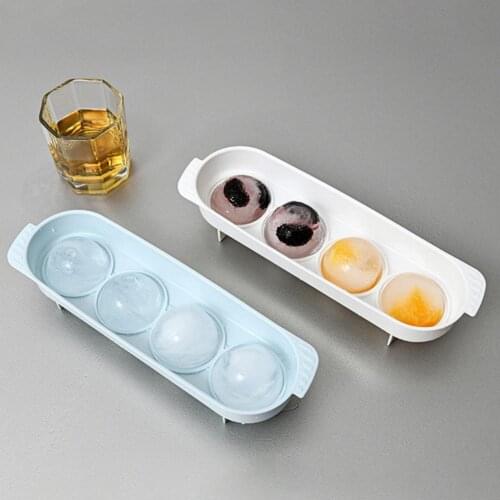 Hot Sales Ice Ball Mold Solid Color Multifucntional PP Whiskey Cocktail DIY Ice Sphere Maker for Kitchen