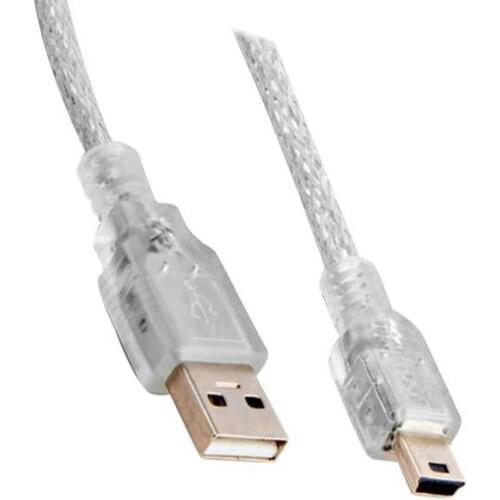 POWERMASTER PM-18612 USB 2.0 TRANSPARENT MINI 5 PINOUTS 3 METRE CABLE * S-LINK SL-UK53
