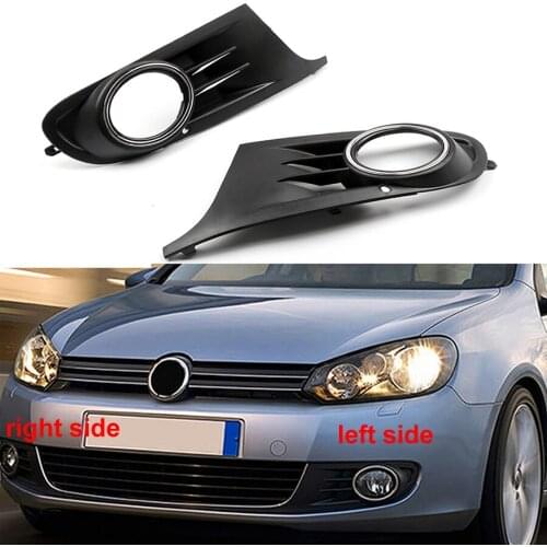 For Volkswagen VW Golf 2010 2011 2012 Fog Light Cover Fog Lamp Shell Front Bumper Grille Driving Lamp Cover