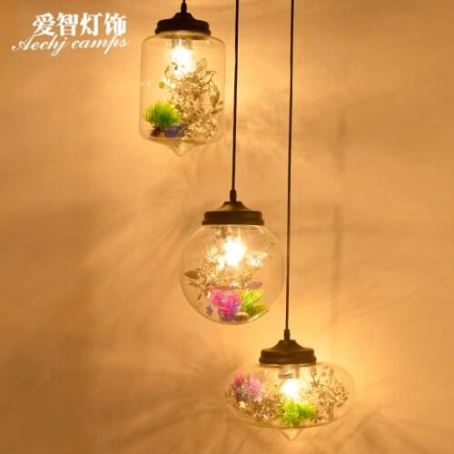 Modern Iron Sieve Pendant Lamp Clear Transparent Glass Industry Design Dinning Room Restaurant Hotel Loft Suspension Light