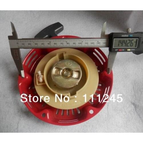 RECOIL STARTER OD 165MM CH2CH. 145MM FOR MITSUBISHI HORIZONTAL 156F 154F 1500 GENERATOR PULL START PULLY REWIND PARTS