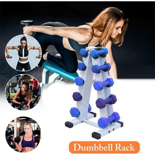 A-Frame Dumbbell Rack High Quality Durable Heavy Duty 5 Tier Weight Multifunction Dumbbell Rack Stand For Home Gym