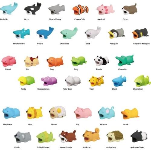 Animal Bite USB Cable Protector Cable Organizer Data Line Management Charging Protection Data Line Ties For iPhone 6 7 8 X iPad