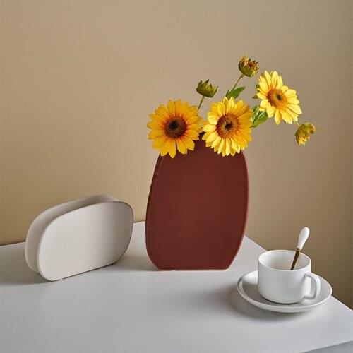 Vase Morandi Ceramic Jarrones For Living Room Decoration Wedding Desktop Vase Ceramic Flower Pot De Fleur кашпо для цветов
