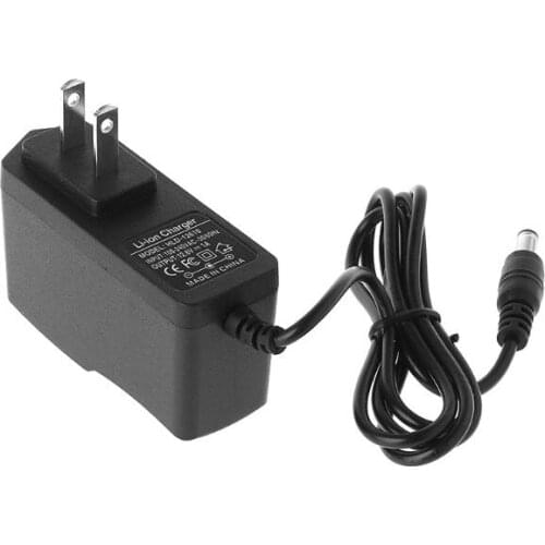 EU/US Plug 12.6V 1A Lithium Battery Charger 18650/Polymer Battery Pack 100-240V 5.5MM x 2.1MM Charger With Wire Lead DC