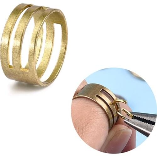 1pcs Stainless Steel Copper Jump Ring Opener Closing Tool Finger DIY Jewelry Making Finding Jewelry Tool Accessories #6#8 Size