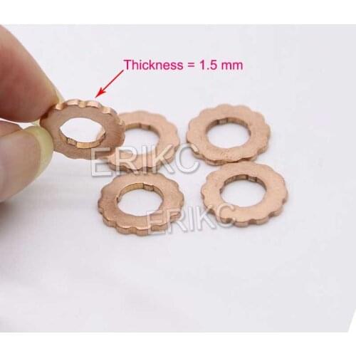 10PCS ERIKC Nozzle Copper Washer F00RJ02175 Common Rail Diesel Injector Copper Washer F00R J02 175 Diesel Engine Part