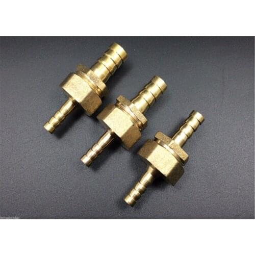 2 Pairs of 14mm To 16/19/25mm Brass Hose Barb Hose Air Hose Fittings Joiner Water Tube Connector