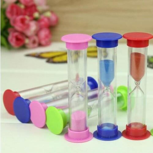 500pcs Random Color Hourglass Sandglass Sand Cook Clock Timer Home Decoration 1/2/3 Mins