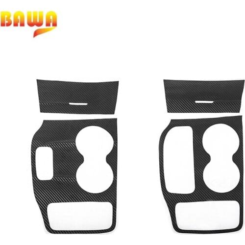 BAWA Automotive Interior Stickers for Grand Cherokee 2014-2016 Car Interior Door Anti Kick Gear Shift Panel Cup Holder Sticker
