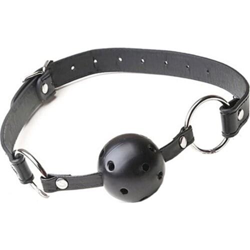 Hollow Red Ball Mouth Ball Gag Mouth Cork Sex Stopper Romance Loving Joy Adult Sex Game Toys for Couples