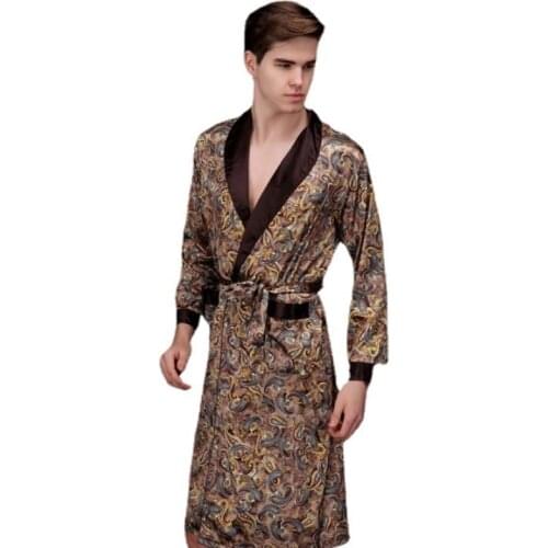 Мужские шелковые халаты BeckyWalk China At AliExpress