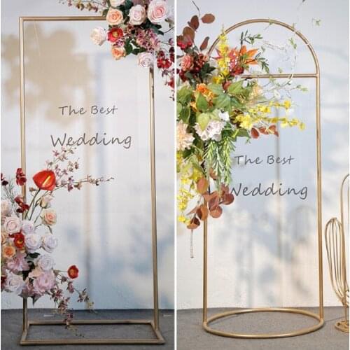 Wedding props sign rack background rack wedding flower rack welcome area iron square round arch exhibition rack