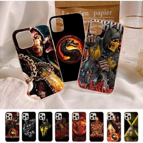 Hot Mortal Kombat Phone Case for iPhone 8 7 6S Plus X 5S SE 2020 XR 11 12 mini pro XS MAX
