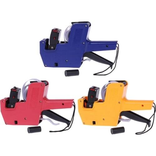 MX-5500 8 Digits Price Tag Labeler Labeller Stickers Label Paper +2 Ink Roll