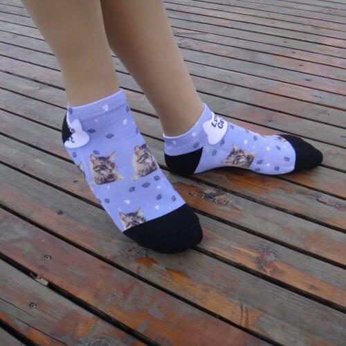 Custom 360 Print Photo Face Socks Personalized Aakle Socks Cat Gifts