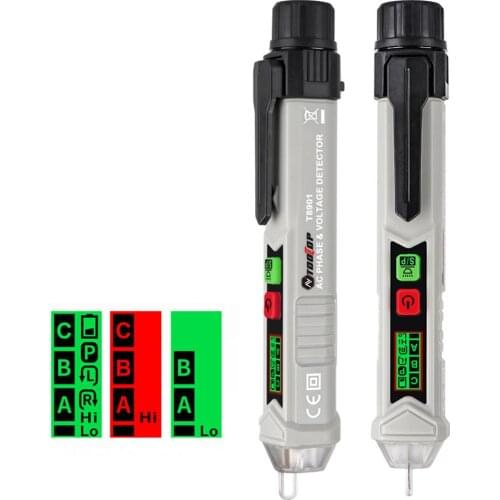 Intelligent Non-contact Pen Alarm AC voltage detector meter Tester Pen Sensor Tester LCD Display LED Flashlight Buzzer Alarm