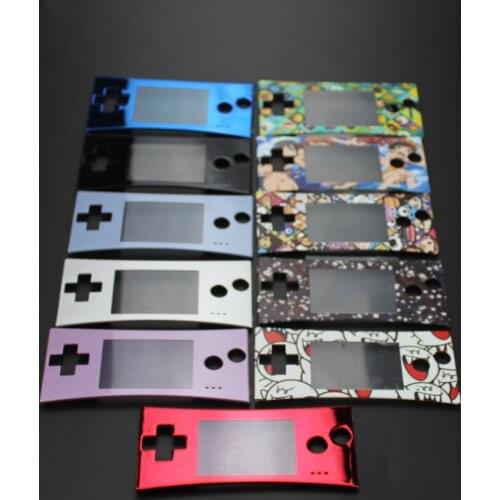 JCD 7COLORS Chrome Faceplate Cover Replacement Front Shell Housing Case For Nintend GameBoy Micro for GBM