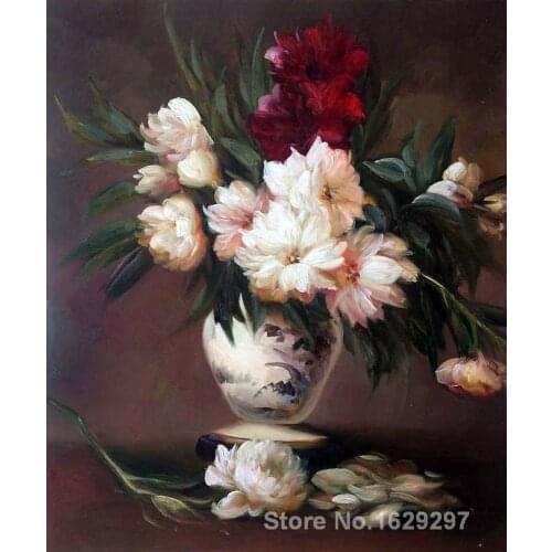 Animal paintings Edouard Manets reproduction Peonies In A Vase hand painted High quality
