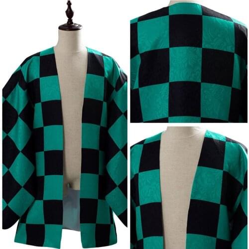 Anime Costume Demon Slayer Cosplay Tanjirou Kamado Cosplay Costume Kimetsu no Yaiba Men Kimono Costume Halloween clothes