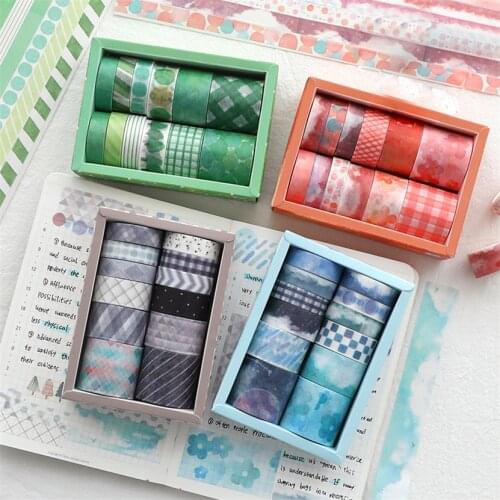 Washi Tapes 12pcs Set Assorted Stickers Diary Decorating Stationery Set Sakura Card Captor School Supplies 2021 Office Supplies