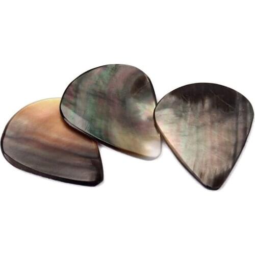 3Pcs Guitar Picks Natural Shell Plectrums Tones for Acoustic Electric Guitar Bass Ukulele Guitarlele Christmas Gift Accessories